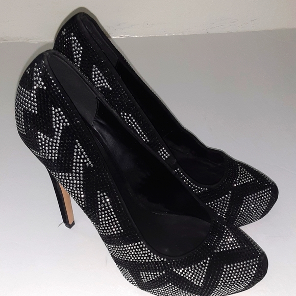 Aldo Shoes - ALDO Gruz Midnight Black Silver Studded platform size 8.5